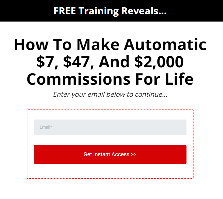 Make automatic commissions for life!